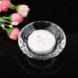 Crystal Flavor Glass Soap Dish Transparent Handmade Soap Plate Tray Bathroom Decorative Accessories Storage Organizer