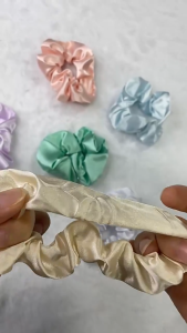 Silk Hair Ties Ropes Fashion Women Sweet Satin For Women Elastic Premium Silk Satin Scrunchies