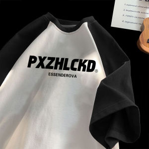 Áo Thun Nam Tay Ngắn Mùa Hè 2025 Mới Màu Đen Trắng Đan Xen Cổ Tròn Cotton Nguyên Chất Thời Trang Thường Ngày Thoải Mái Thoáng Khí