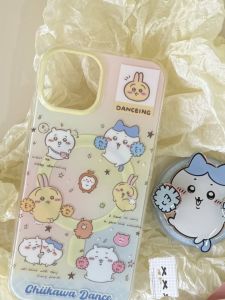 Ốp Lưng Điện Thoại Hình Chiikawa Dễ Thương Hai Lớp Hấp Thụ Từ Tính Cho Apple 16promax Huawei 80mate60 iPhone 15 Phụ Kiện Kỹ Thuật Số