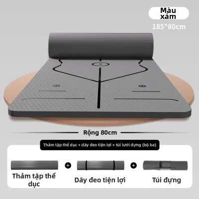 GUINDINI | Thảm Yoga Nam Chống Trượt Dày Hấp thụ Sốc Im Lặng
