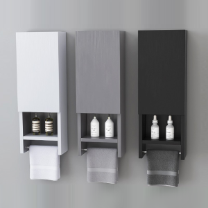 Stainless Steel Bathroom Side Cabinet Minimalist Toilet Toilet Side Cabinet Small Apartment Mini Toilet Storage Cabinet Wall-Mounted