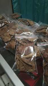 DAUN KETAPANG LAUT OLAHAN KEMASAN KECIL SUDAH DI OLAH PROSES FERMENTASI