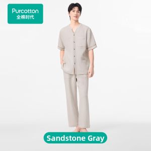 Purcotton | Breathable Mens Pajamas Set