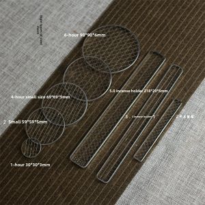 Stainless Steel Incense Holder Home Use Fireproof Pad Incense Stand Incense Burner Wire Scissors Chinese Style Home Decor