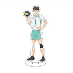Bandai | Bộ Tượng Trưng Bày Acrylic 16CM - Haikyu!! Nhân Vật Anime Shoyo Hinata Ryunosuke Tanaka Tobio Kageyama Kenma Kozume Cho Cosplay Đồ Trang Trí Quà Tặng