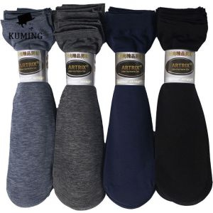 1 Pair Socks for Mens Summer Anti Odor and Breathable Summer Mid Tube Ice Silk Socks for Mens Black and White