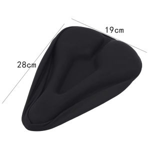 Bicycle Saddle 3D Bike Seat Cover Padded Wide Gel Soft Pad Exercise Bike Seat Cushion Wide Foam Mountain Bicycle Seat Cushion