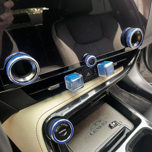 ปุ่มเริ่มต้นพร้อมวงกลมตกแต่งสำหรับ Lexus NX260 RX350h LM500H RZ ปุ่มปรับแต่งภายใน ปิดด้วยเทป ปิดด้วยเทป