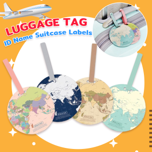 Seeko ID Name Aeroplane Baggage Labels Luggage Tags Fashion Map Design