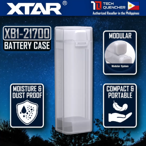 XTAR XB1 21700 Modular Battery Case - Single Slot - Expandable Modular Case - Dust + Shock Proof