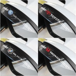2pcs Honda Rear View Mirror Rain Eyebrow Rainproof For Freed Brio City Civic CRV HRV BRV Jazz FD/FC Accord Pcx Lead