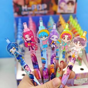 Bandai | Bộ Bút Gel Hoạt Hình Dễ Thương Dành Cho Bé Trai Và Bé Gái - 6/12/18 Chiếc Mực Mịn Dùng Để Viết Và Vẽ Ở Trường Quà Tặng Văn Phòng Phẩm