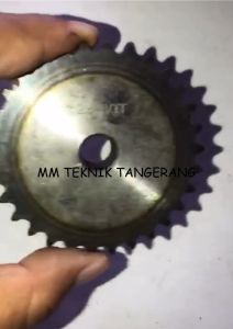 Sprocket RS 25 x 30 T Gear Rantai Single Gir gigi Z 30T RS25 -1 25Z30 25X30T 25-1 tipe B