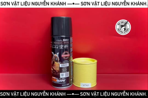 Sơn xịt Samurai V741 | Sơn Màu Vàng Vespa 400ml | Sơn Xe Máy Ô Tô Nhựa Kim Loại Bám Dính Cao Siêu Bền