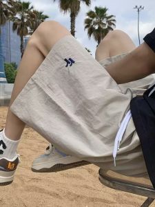 Quick Dry Outdoor Shorts Mens Summer Thin Sport Beach Five-Point Casual Mid-Length Breathable Cool Feeling Shorts