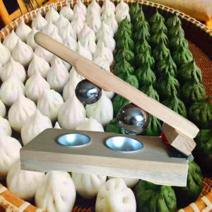 Fast Pressure Qingming Pie Solid Wood Bag Mold For Home Rice Flour Ai Qi Green Glutinous Rice Printing Kitchen Bag Dumpling Wrapper Device