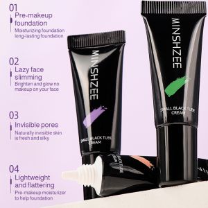 Small Black Tube Primer / Primer To Brighten Skin Tone / Natural Concealer Without Fake Whitening / Lazy Student Three-in-one Natural Cream