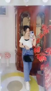 Celana Boyfriend Jeans Wanita BF Polos Terbaru