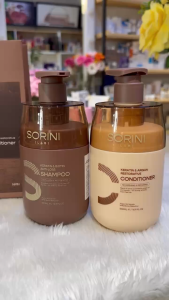 Cặp Dầu Gội Xả Phục Hồi Giảm Gãy Rụng Làm Sạch Chống Bết Tóc NMN Bakuchiol Sorini Lab