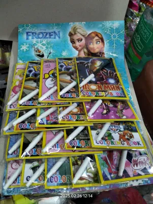 20 PACK SET COLORING BOOK WITH PEN TOY PAD PANINDA