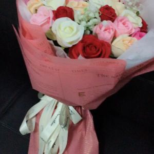 Kertas Buket Bunga Cellophane & Motif Koran untuk Bunga