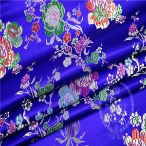 Chinese Style Tibetan Brocade Cheongsam Artificial Silk Jacquard Colorful Small Flower Brocade Fabric Handmade Fabric DIY Fabric