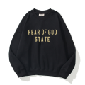 Pure Cotton Hoodie Unisex round Neck Hip Hop FOG Letter Print Streetwear Autumn Winter New Arrival Youth Fashion Long Sleeve Sweatshirt. 
