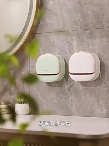 Soap Box Punch-free Soap Box Wall-mounted Household High-end Drain Storage Bathroom Toilet Soap Rack