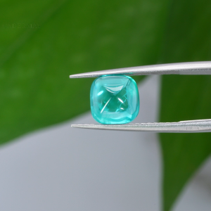 6x6mm-8x8mm AGL Certificate Cabochon Shape Synthetic Paraiba YAG Loose Stone Yttrium Aluminium Garnet With Inclusions DIY Accessories for Jewelry Making