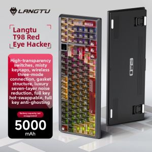 Langtu | Transparent Hot-Swappable Customizable Three-Mode Wireless Bluetooth Mechanical Keyboard