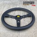 พวงมาลัยMOMO Prototipo หนังแท้ พวงมาลัยแต่ง MOMO steering wheel ขนาด 13.5“ นิ้ว ยก 1.5“ ก้านสีดำ. 