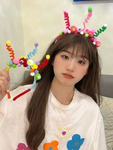 Trendy Twisted Stick Hairband for Children Boys Girls Cartoon Birthday Photography Props Back-to-School Headwear