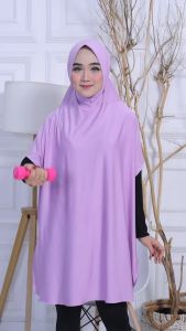 Rompi Hijab Sport Super Jumbo Kerudung Olahraga Wanita Polos (FIONA JUMBO)