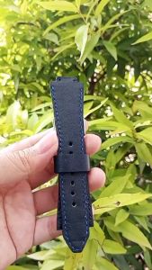 Strap Kulit Jam Tangan Asli Sapi Pull Up Biru Custom Garansi 1 Tahun