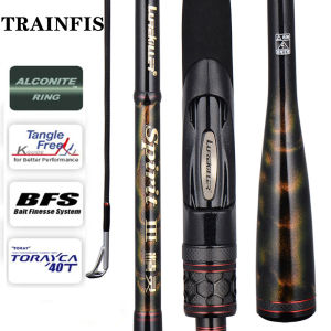 【TRAINFIS】FUJI 1.98M/2.1M Full Solid High Carbon Power Fishing Rod L/ML 4-10LB/5-12LB Fishing Rod Baitcasting BC Rod Spinning Rod