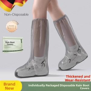 MONLEYTA | Disposable Thickened Waterproof Non-slip Adult Rain Boots Covers Snow Proof Shoe Covers For Rainy Days Comfortable Footwear