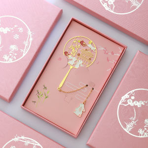 เครื่องประดับหนังสือโลหะ ของขวัญวัฒนธรรมสร้างสรรค์ เลื่อมโลหะ ลายกระต่าย ของขวัญวันหยุด คู่อ่านสำหรับนักเรียน