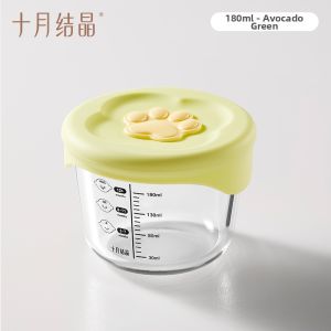 SHI YUE JIE JING | Baby Glass Steamer Bowl Storage Container