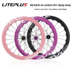 LITEPLUS | Bộ Bánh Xe Gợn Sóng Chất Sợi Carbon Gấp 20 inch 451