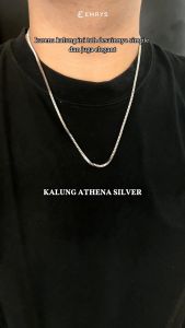 Emrys Necklace ATHENA Real Titanium Anti Karat Kalung Titanium Pria Wanita
