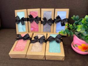 ของชำร่วยผ้าขนหนูใส่กล่องแพ็คละ50ชิ้น/ชิ้นละ13บาท