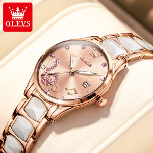 OLEVS | OLEVS Brand Ceramic Room Steel Strip Quartz Womens Watch 3605