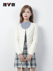 Áo Khoác Lông Vũ Yaloo Dành Cho Nữ Áo Vest Zipper Nhẹ Tay Dài Cổ Thấp Thời Trang Ấm Áp Mùa Đông Áo Lót