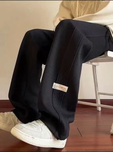 #063#L-5XL#กางเกงขายาวผู้ชายกางเกงลำลองสไตล์เกาหลีงานปักเท่ๆผ้ายืดหยุ่นใส่สบายสายเชือกเอวสวยๆเนื้อผ้าคุณภาพดีใส่สบายใส่ได้ทุกโอกาส