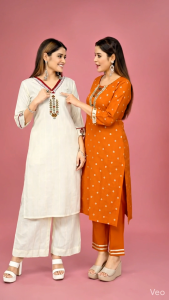 JEEL Kurti & Pant Set - Ready Stock | Soft Material | Assorted Designs & Colours | Premium Material |