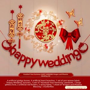 SILE | Wedding Room Decoration Set For New Bridegroom Home