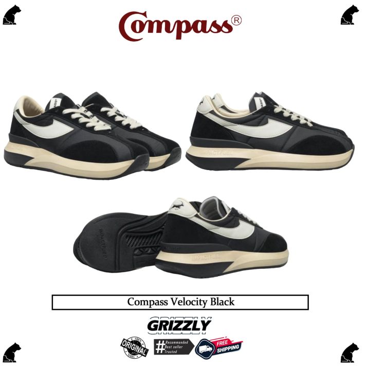 Sepatu Compass Velocity Black Fullset Limited Edition
