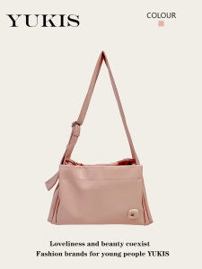 กระเป๋าสะพายไหล่แบบผูกเชือกสำหรับผู้หญิง กระเป๋าใส่ของสำหรับนักเรียน กระเป๋าสะพายข้างแบบลำลอง กระเป๋าเดินทาง กระเป๋าสตางค์หนัง PU ขนาดใหญ่