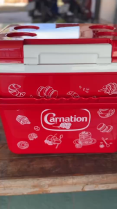 กระติกคาเนชั่น18ลิตรกว้าง25cmสูง34cmยาว36cm